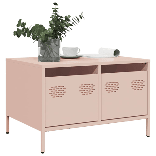 Móvel de TV - Modulo de TV - Armário de TV 68x50x43,5 cm aço laminado a frio rosa