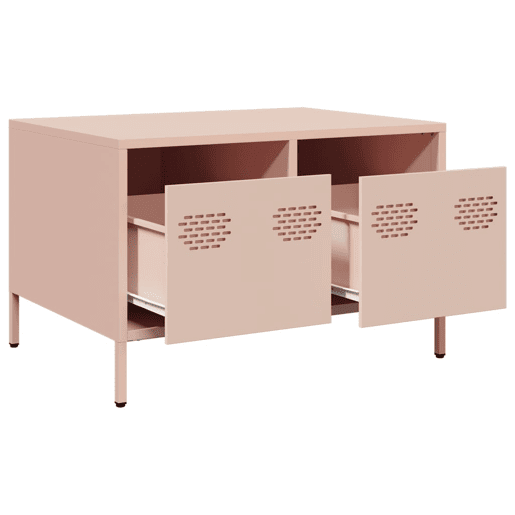 Móvel de TV - Modulo de TV - Armário de TV 68x50x43,5 cm aço laminado a frio rosa
