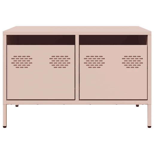 Móvel de TV - Modulo de TV - Armário de TV 68x50x43,5 cm aço laminado a frio rosa