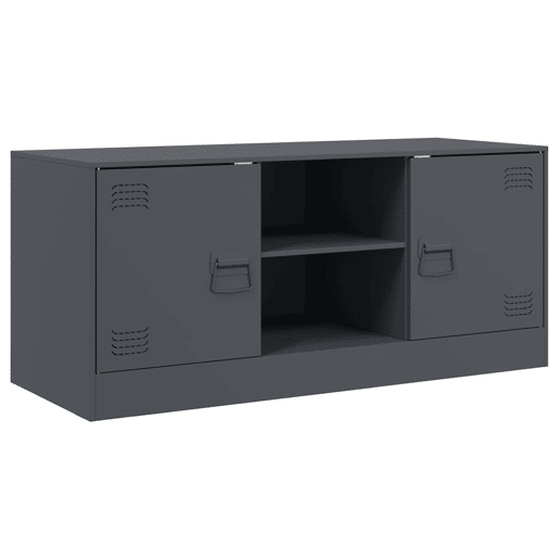 Móvel de TV - Modulo de TV - Armário de TV 99x39x44 cm aço antracite