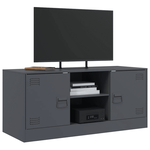 Móvel de TV - Modulo de TV - Armário de TV 99x39x44 cm aço antracite