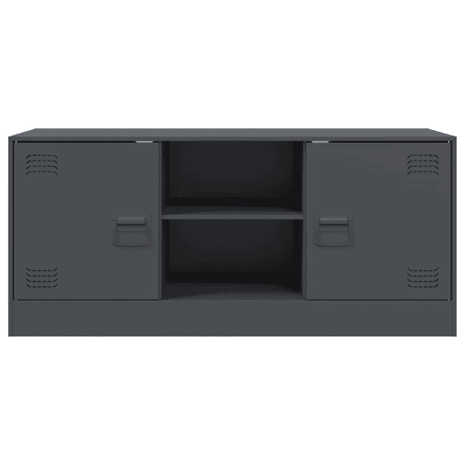 Móvel de TV - Modulo de TV - Armário de TV 99x39x44 cm aço antracite