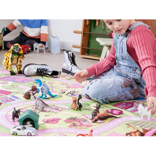 Tapete infantil AMBIHOME FAIRGROUND LIFE - antiderrapante, 95x133cm