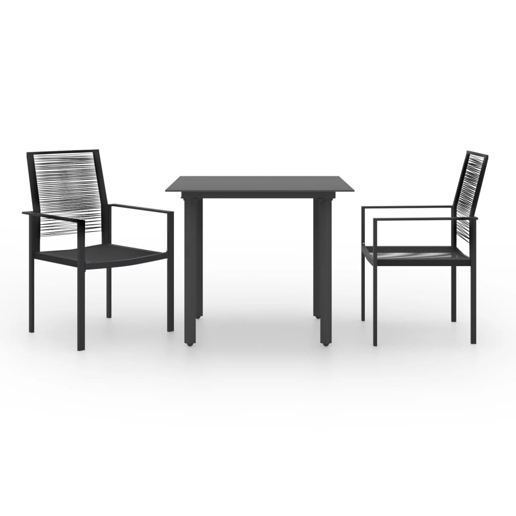 Juego de comedor para jardín 3 piezas