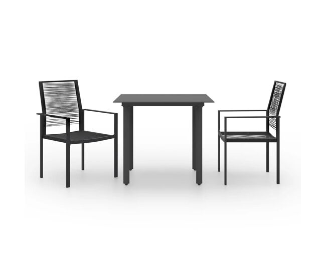 Juego de comedor para jardín 3 piezas