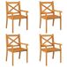 Juego de comedor de jardín 5 piezas madera maciza de acacia Juego de comedor de jardín 5 piezas madera maciza de acacia Marrón