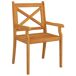 Juego de comedor de jardín 5 piezas madera maciza de acacia Juego de comedor de jardín 5 piezas madera maciza de acacia Marrón