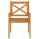 Juego de comedor de jardín 5 piezas madera maciza de acacia Juego de comedor de jardín 5 piezas madera maciza de acacia Marrón