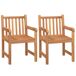 Juego de comedor de jardín 4 piezas madera maciza de teca Juego de comedor de jardín 4 piezas madera maciza de teca Marrón