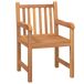 Juego de comedor de jardín 4 piezas madera maciza de teca Juego de comedor de jardín 4 piezas madera maciza de teca Marrón