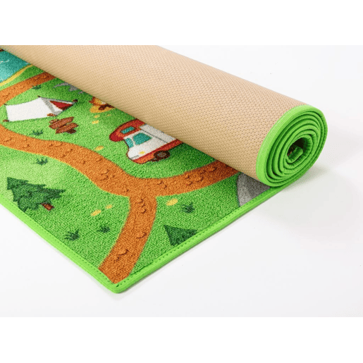 Tapete infantil AMBIHOME WILD LIFE - antiderrapante, 95x133cm