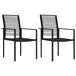 Juego de comedor para jardín 3 piezas Juego de comedor para jardín 3 piezas Negro