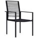 Juego de comedor para jardín 3 piezas Juego de comedor para jardín 3 piezas Negro