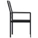 Juego de comedor para jardín 3 piezas Juego de comedor para jardín 3 piezas Negro