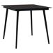 Juego de comedor para jardín 3 piezas Juego de comedor para jardín 3 piezas Negro
