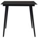Juego de comedor para jardín 3 piezas Juego de comedor para jardín 3 piezas Negro