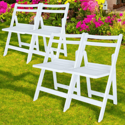 Conjunto Well Home de 4 cadeiras ELO em branco
