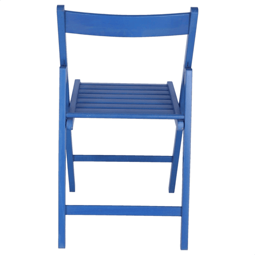 WELL HOME - Pack 4 Cadeiras BAS em madeira de faia, acabamento azul