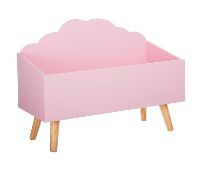 Well home - baúl infantil "cloud" rosa.