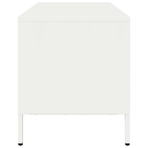 Móvel de TV - Modulo de TV - Armário de TV 101,5x39x43,5 cm aço laminado a frio branco