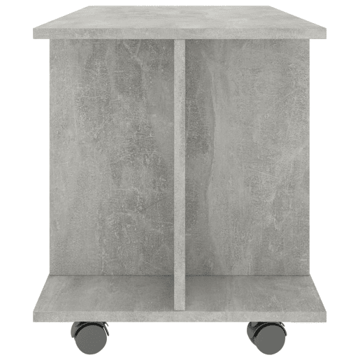 Móvel de TV - Modulo de TV - Armário de TV com rodas 80x40x45cm deriv.madeira cinzento cimento