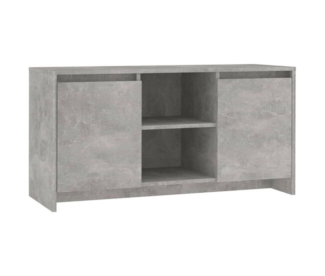 Mueble tv - mesa de tv madera contrachapada gris hormigón 102x37,5x52,5cm
