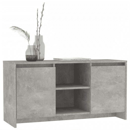 Móvel de TV - Modulo de TV - Armário de TV 102x37,5x52,5 cm derivados de madeira cinza cimento