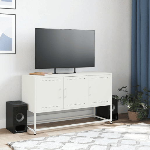 Móvel de TV - Modulo de TV - Armário de TV 100,5x39x60,5 cm aço branco