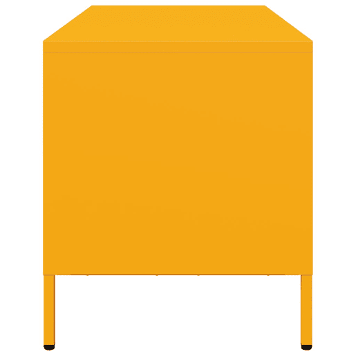 Móvel TV - Modulo de TV - Armário de TV 101,5x39x43,5 cm aço laminado a frio amarelo mostarda