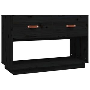 Móvel de TV - Modulo de TV - Armário de TV 90x40x60 cm madeira de pinho maciça preto