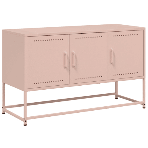 Móvel de TV - Modulo de TV - Armário de TV 100,5x39x60,5 cm aço rosa