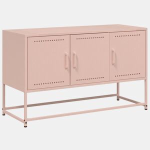 Móvel de TV - Modulo de TV - Armário de TV 100,5x39x60,5 cm aço rosa