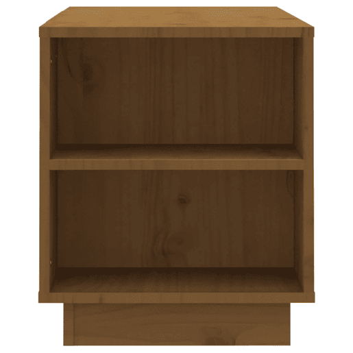 Móvel de TV - Modulo de TV - Armário de TV 110x35x40,5 cm madeira de pinho maciça castanho mel