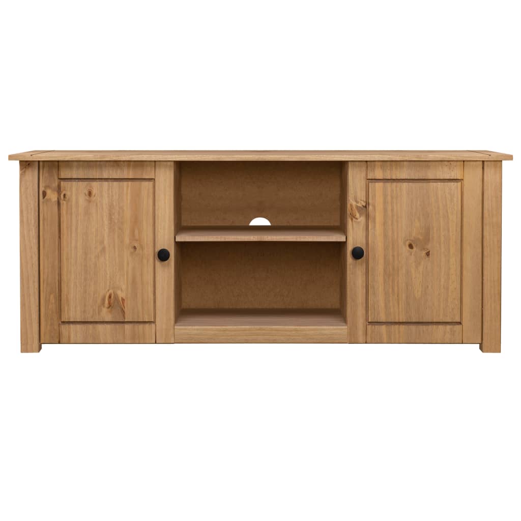 mueble para tv - mueble tv - mesa de tv de madera maciza pino estilo panama 120x40x50 cm