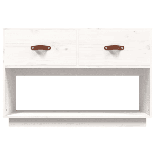 Móvel de TV - Modulo de TV - Armário de TV 90x40x60 cm madeira de pinho maciça branco