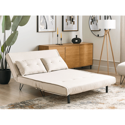 Conjunto de sala de estar VESTFOLD Tecido Creme claro 3 lugares