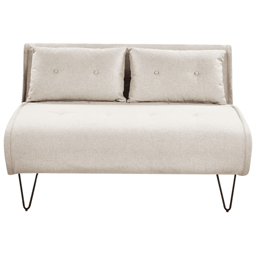 Conjunto de sala de estar VESTFOLD Tecido Creme claro 3 lugares