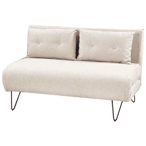 Conjunto de sala de estar VESTFOLD Tecido Creme claro 3 lugares