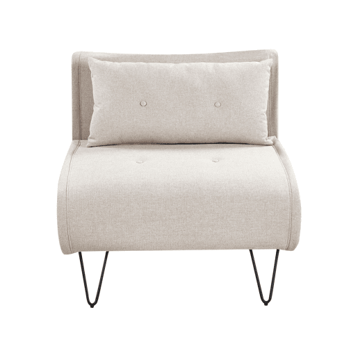 Conjunto de sala de estar VESTFOLD Tecido Creme claro 3 lugares
