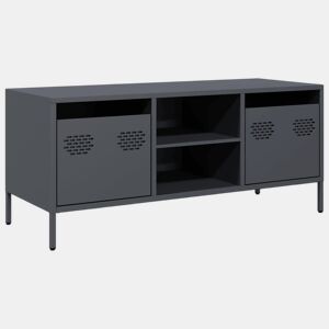 Móvel de TV - Modulo de TV - Armário de TV 101,5x39x43,5 cm aço laminado a frio antracite