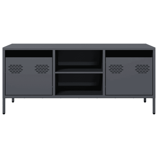Móvel de TV - Modulo de TV - Armário de TV 101,5x39x43,5 cm aço laminado a frio antracite