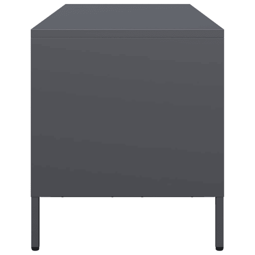 Móvel de TV - Modulo de TV - Armário de TV 101,5x39x43,5 cm aço laminado a frio antracite