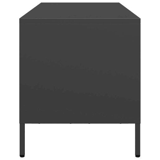 Móvel de TV - Modulo de TV - Armário de TV 101,5x39x43,5 cm aço laminado a frio preto