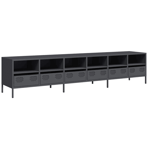 Móvel de TV - Modulo de TV - Armário de TV 202x39x43,5 cm aço laminado a frio antracite