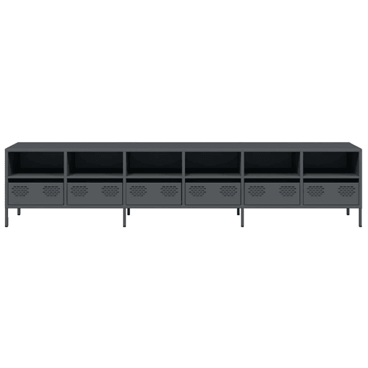 Móvel de TV - Modulo de TV - Armário de TV 202x39x43,5 cm aço laminado a frio antracite