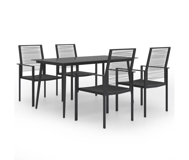 Juego de comedor para jardín 5 piezas