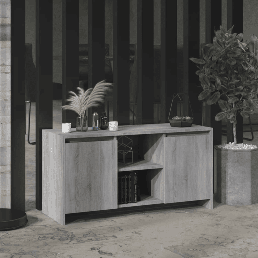 Móvel de TV - Modulo de TV - Armário de TV 102x37,5x52,5 cm derivados madeira sonoma cinza