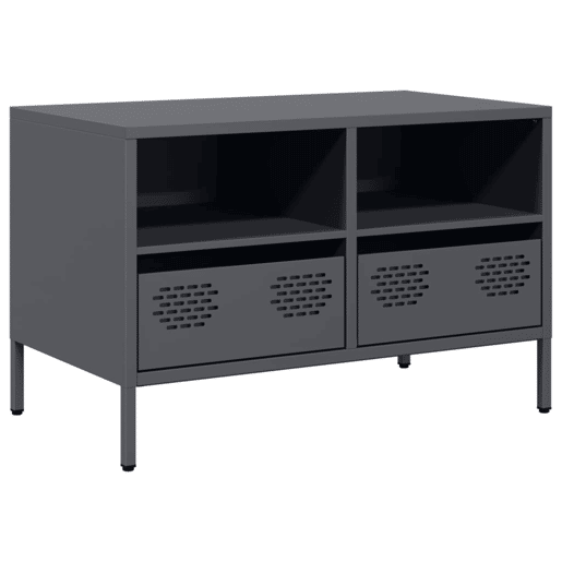 Móvel de TV - Modulo de TV - Armário de TV 68x39x43,5 cm aço laminado a frio antracite