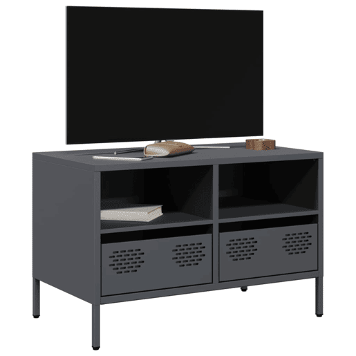 Móvel de TV - Modulo de TV - Armário de TV 68x39x43,5 cm aço laminado a frio antracite