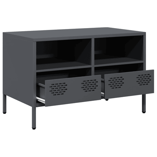 Móvel de TV - Modulo de TV - Armário de TV 68x39x43,5 cm aço laminado a frio antracite